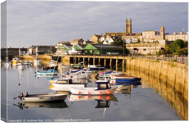 Penzance Harbour Canvas Print by Andrew Ray