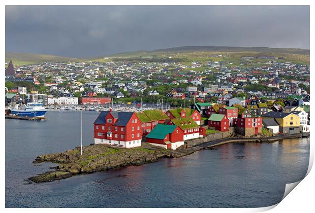 Torshavn, Faroe Islands Print by Arterra 