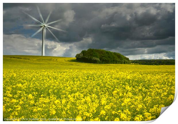 Energy and crop Print by Chris Drabble