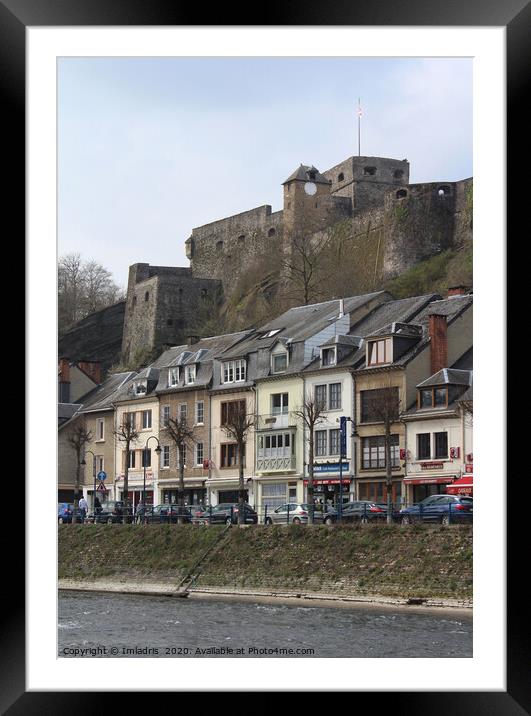 Chateau de Bouillon, Luxembourg, Belgium Framed Mounted Print by Imladris 