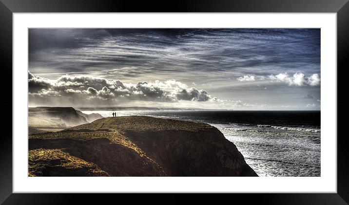 Early Morning Mist Over Sandymouth Framed Mounted Print by Mike Gorton