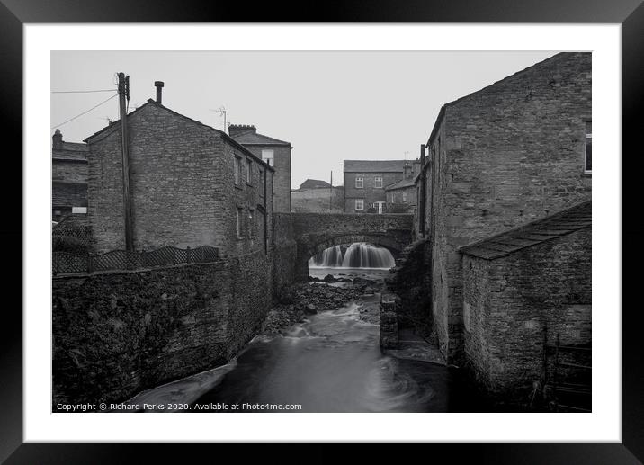Hawes in Winter Framed Mounted Print by Richard Perks