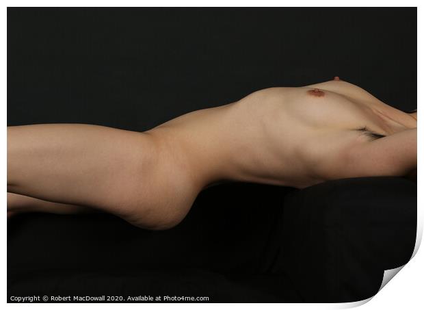 Female nude torso - 2 Print by Robert MacDowall
