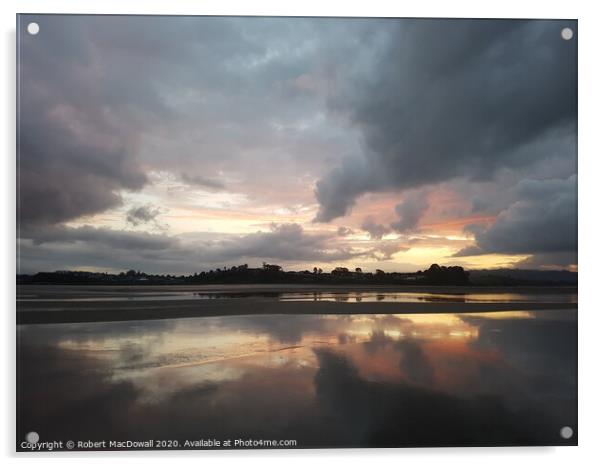 Evening sky from Matua - 1 Acrylic by Robert MacDowall
