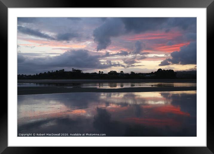 Evening sky from Matua - 2 Framed Mounted Print by Robert MacDowall