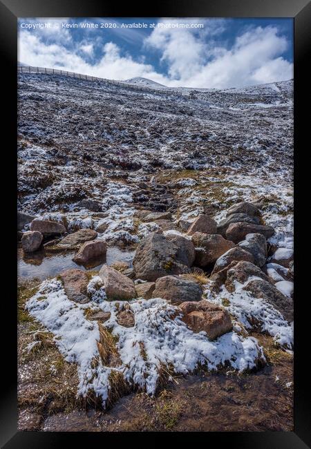 Walking the Cairngorms Framed Print by Kevin White