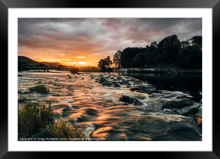 Sunrise in Scotland Framed Mounted Print by Craig McAllister