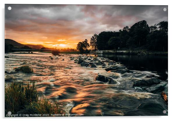 Sunrise in Scotland Acrylic by Craig McAllister