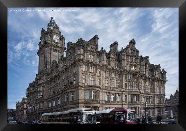 Busy Edinburgh Framed Print by Kevin White