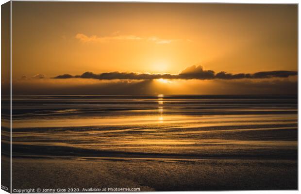 Golden Sunset at Silverdale Canvas Print by Jonny Gios
