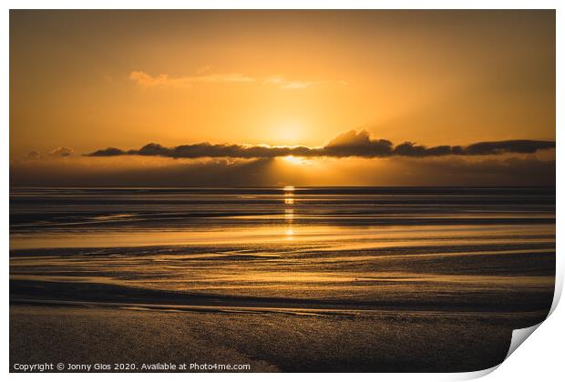 Golden Sunset at Silverdale Print by Jonny Gios