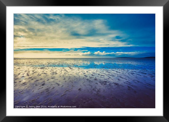 Reflections on the beach  Framed Mounted Print by Jonny Gios