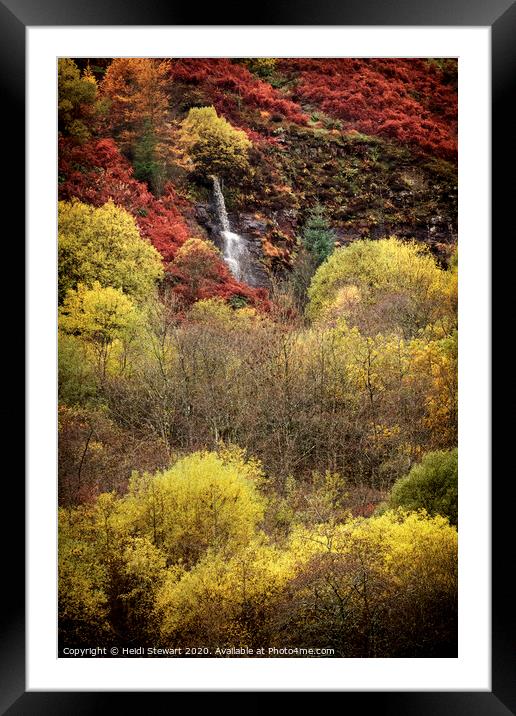 Autumnal Scene in the Welsh Valleys Framed Mounted Print by Heidi Stewart