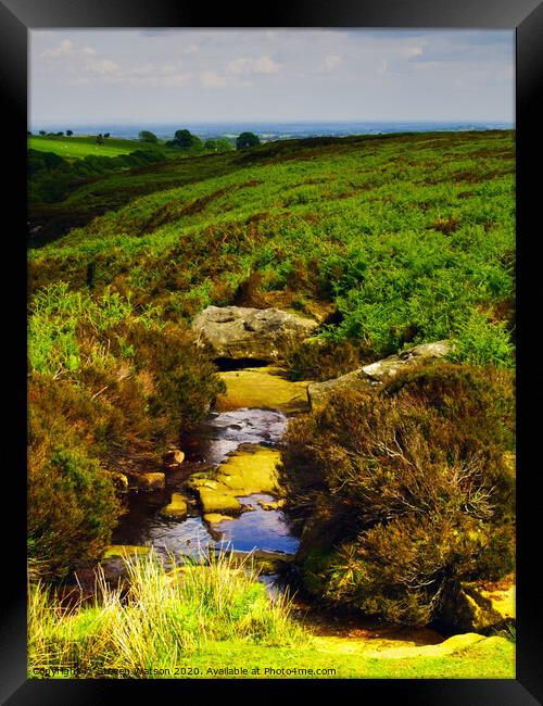 Hambleton Dyke Framed Print by Steven Watson