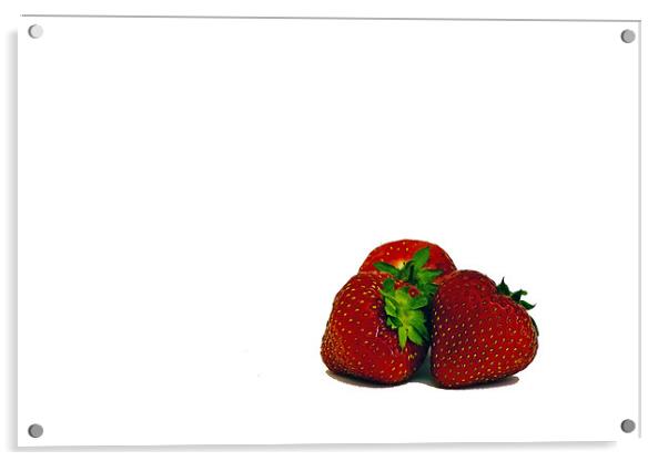 Strawberries Acrylic by Doug McRae