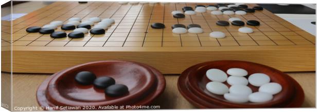 Chinese Go Game Canvas Print by Hanif Setiawan
