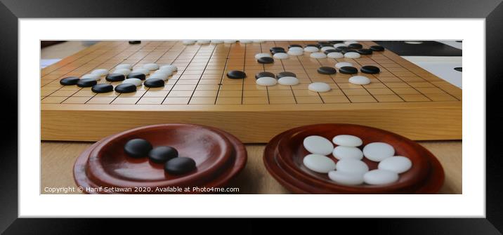Chinese Go Game Framed Mounted Print by Hanif Setiawan