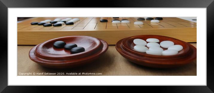 Chinese Go Game Weiqi Framed Mounted Print by Hanif Setiawan