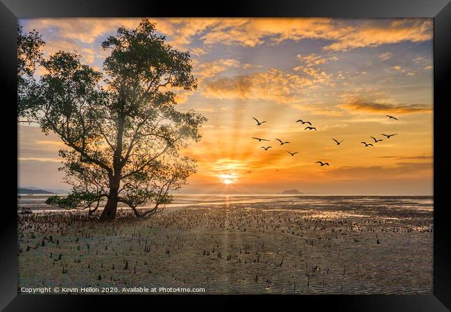 Sunrise, Phang Nga Bay Framed Print by Kevin Hellon