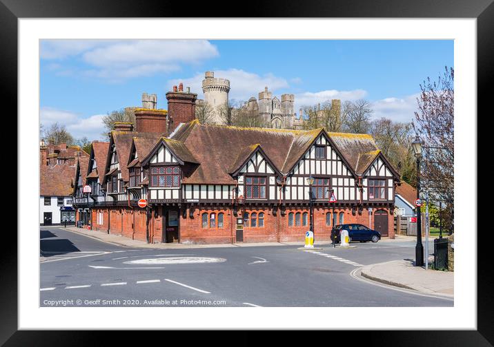 Mock Tudor style Post Office Framed Mounted Print by Geoff Smith