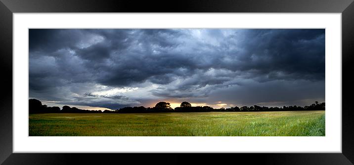 Stormy Sunset Framed Mounted Print by Paul Macro