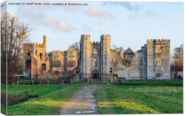 Cowdray House in Midhurst Canvas Print by Geoff Smith