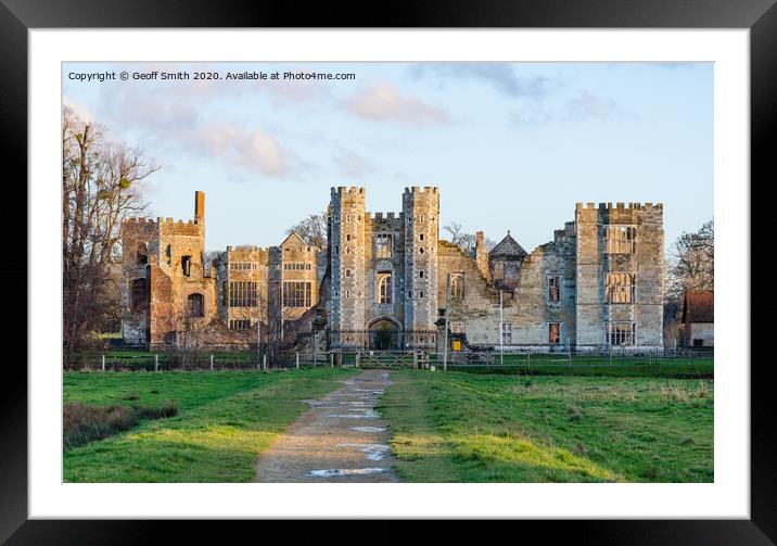 Cowdray House in Midhurst Framed Mounted Print by Geoff Smith
