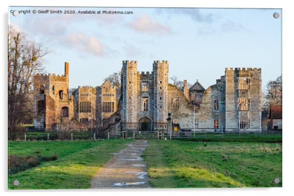 Cowdray House in Midhurst Acrylic by Geoff Smith