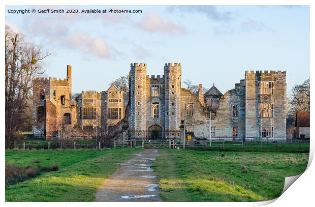 Cowdray House in Midhurst Print by Geoff Smith