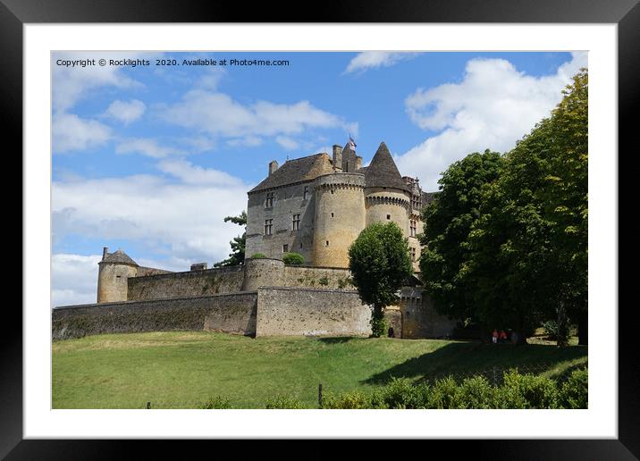 Chateau de Fenelon Framed Mounted Print by Rocklights 