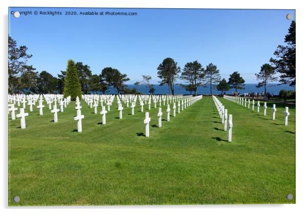 The Normandy American Cemetery  Acrylic by Rocklights 