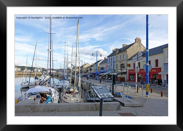 The French fishing port of Port en Bassin in Normandy Framed Mounted Print by Rocklights 