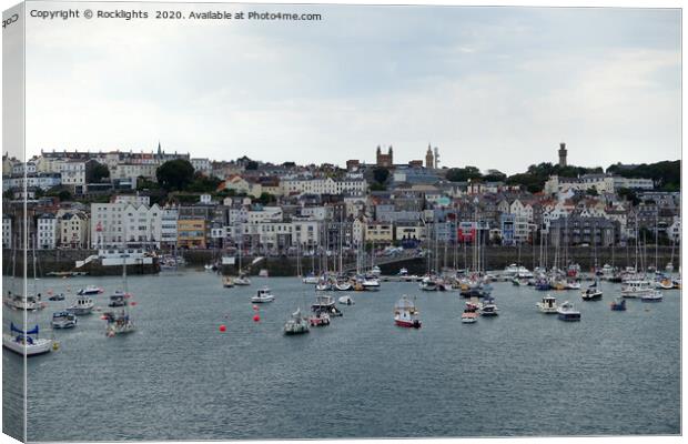 St Peter Port, Guernsey  Canvas Print by Rocklights 