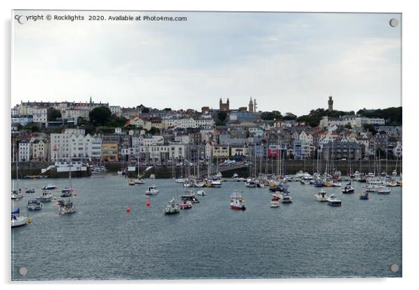 St Peter Port, Guernsey  Acrylic by Rocklights 