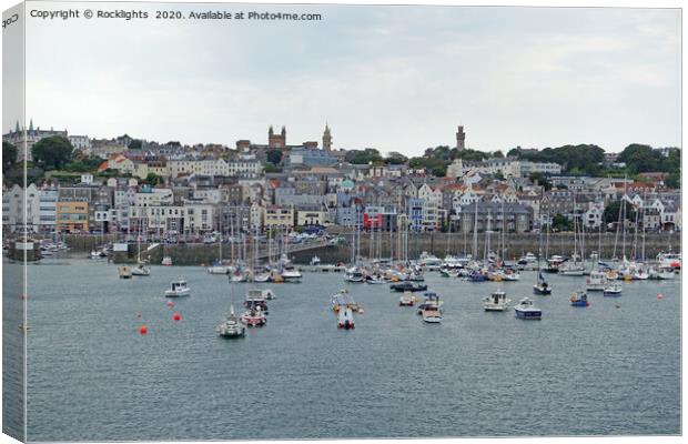 St Peter Port, Guernsey  Canvas Print by Rocklights 