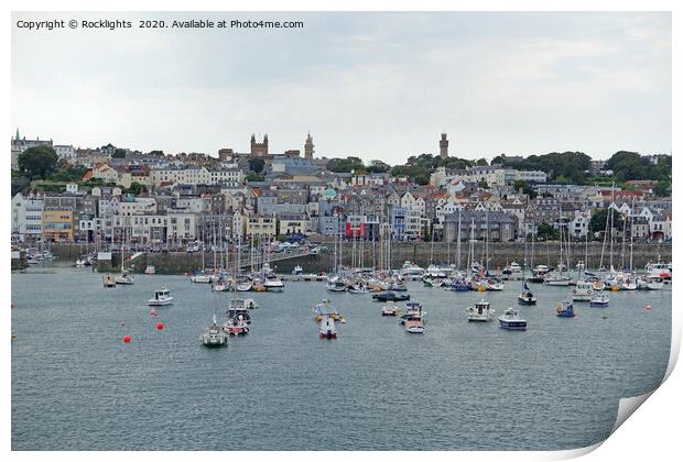 St Peter Port, Guernsey  Print by Rocklights 