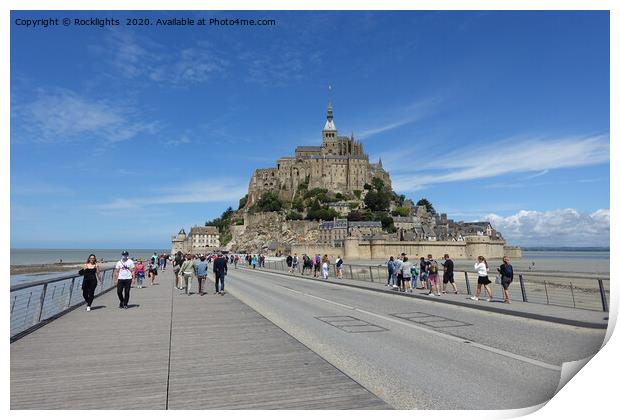 Mont St Michel, France Print by Rocklights 