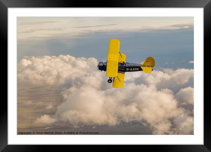 Curtis Wright Travelair Framed Mounted Print by David Belcher