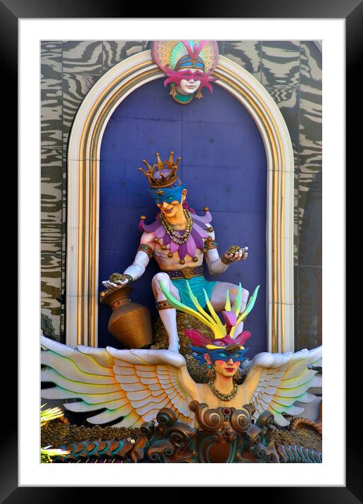 King's Jester Harrahs Hotel Las Vegas America Framed Mounted Print by Andy Evans Photos