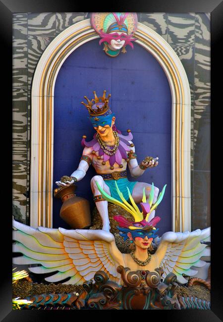 King's Jester Harrahs Hotel Las Vegas America Framed Print by Andy Evans Photos