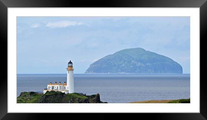 Turnberry Lighthouse on the Ayrshire coast Framed Mounted Print by Allan Durward Photography