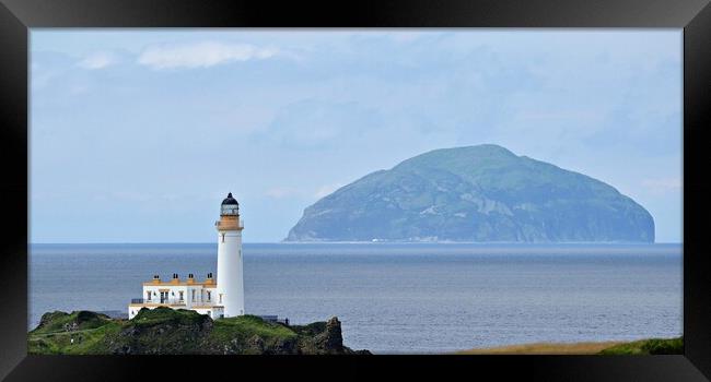 Turnberry Lighthouse on the Ayrshire coast Framed Print by Allan Durward Photography