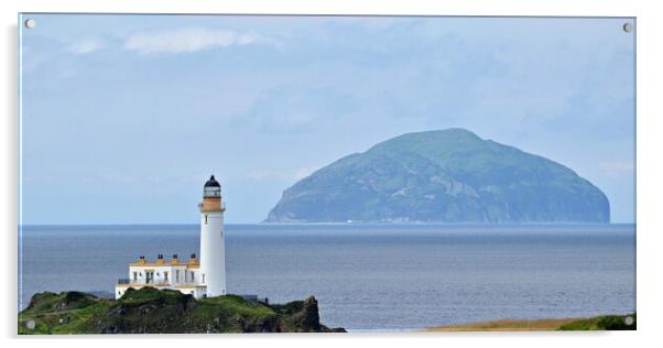 Turnberry Lighthouse on the Ayrshire coast Acrylic by Allan Durward Photography