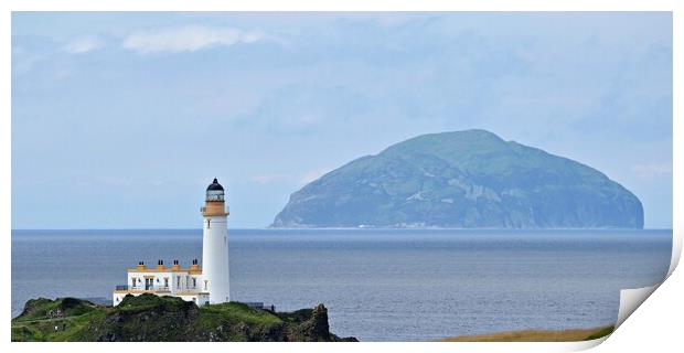 Turnberry Lighthouse on the Ayrshire coast Print by Allan Durward Photography