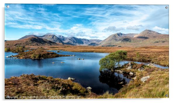 Majestic Scottish Highlands Landscape Acrylic by jim Hamilton