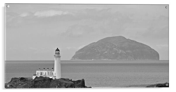 Turnberry Lighthouse and Paddy`s Milestone. (Ailsa Acrylic by Allan Durward Photography