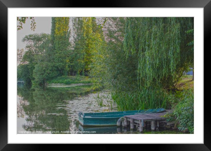 Tranquillity Framed Mounted Print by Peter Louer