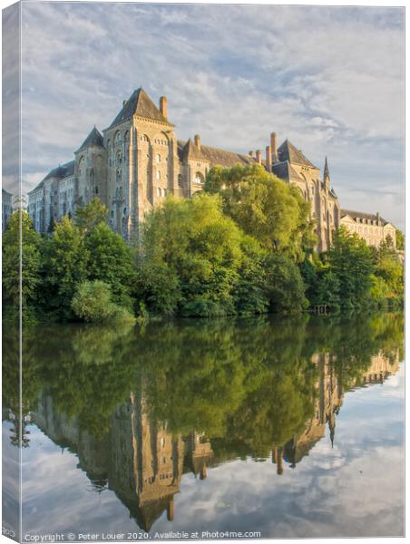 Solesmes Abbey Canvas Print by Peter Louer