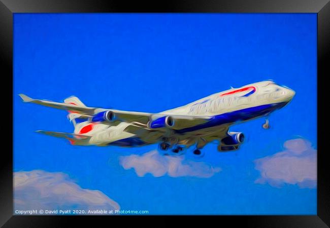British Airways Boeing 747 Art Framed Print by David Pyatt