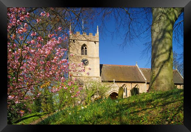 All Saints Church, Hooton Pagnell Framed Print by Darren Galpin